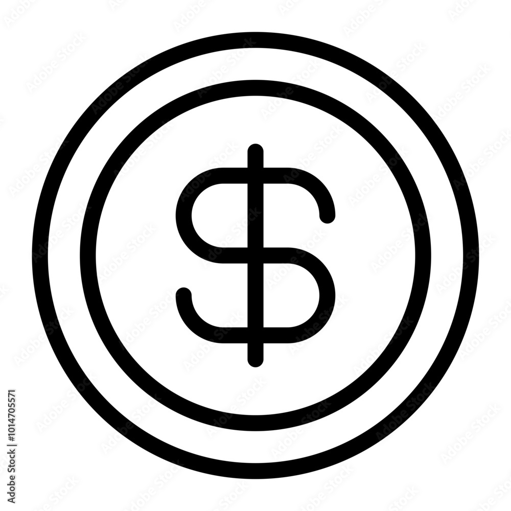 Dollar Sign start up vector icon illustration Dollar Sign start up vector icon illustration
