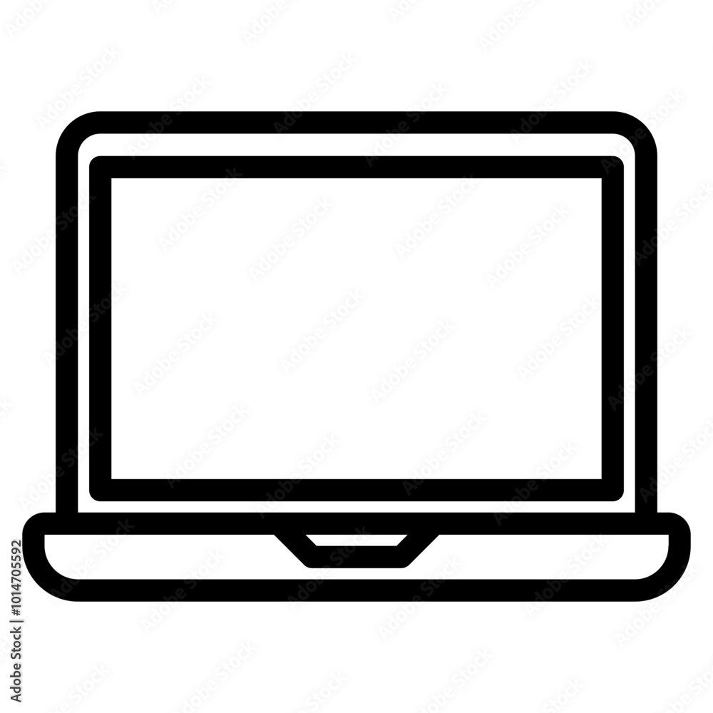 Laptop start up vector icon illustration Laptop start up vector icon illustration