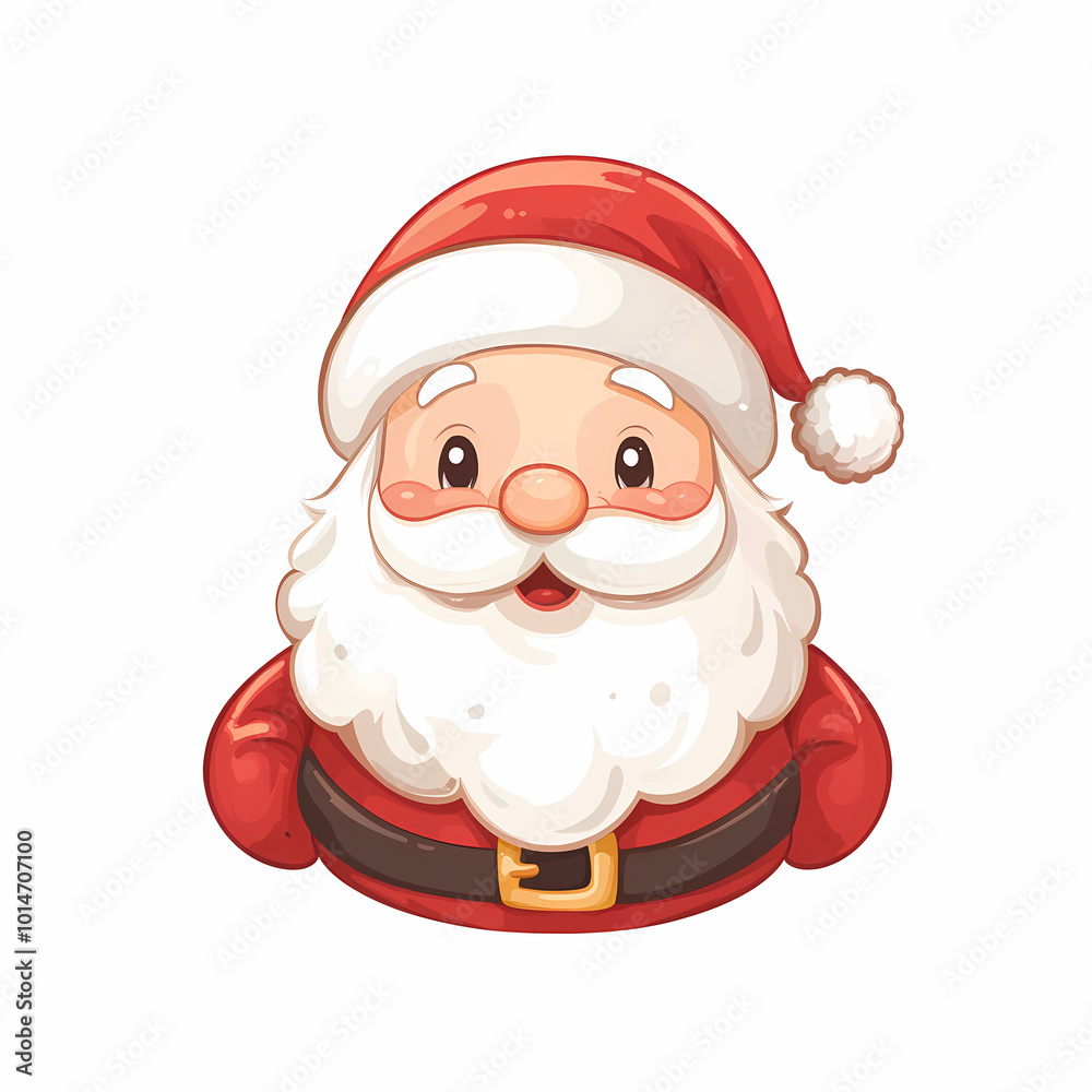 Cool Santa Claus Christmas Flat Vector Logo Cool Santa Claus Christmas Flat Vector Logo