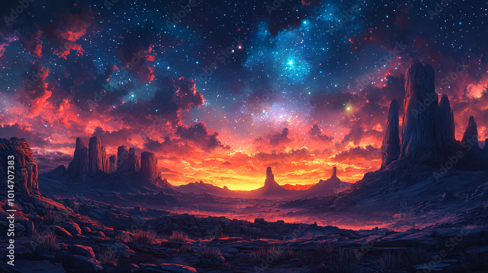 Fototapeta premium Beautiful night sky