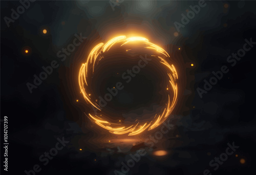 Glowing Circular Light Effect 

