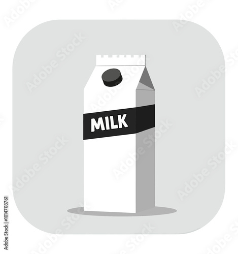 Milk Carton Icon Design