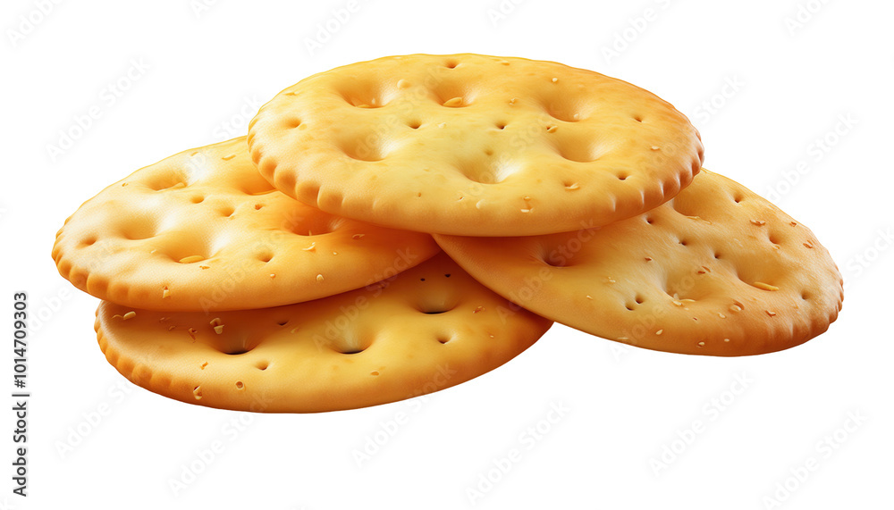 Crispy cheese crackers stacked isolated on a white background, transparent background. Crispy cheese crackers stacked isolated on a white background, transparent background.