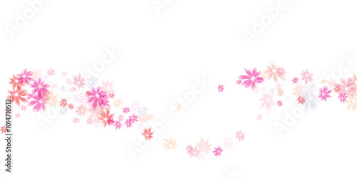 Flower blossom parts romantic vector. Wedding celebration decor.