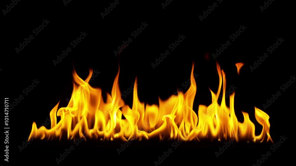 Super Slow Motion Shot of Fire Flames Isolated on Black Background at 1000fps. Super Slow Motion Shot of Fire Flames Isolated on Black Background at 1000fps.
