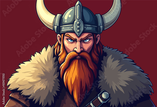 Viking Warrior Portrait 
