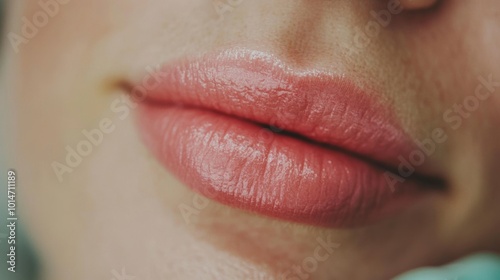 The process of enhancing lip color through a professional lip blushing technique, showcasing smooth, vibrant results