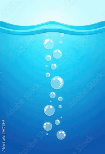 Water Bubbles Underwater Background