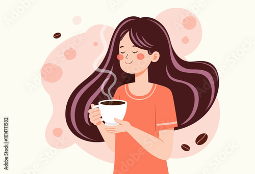 Woman Enjoying Coffee Break