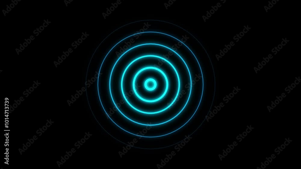 Radio waves animation. Radio waves animation.