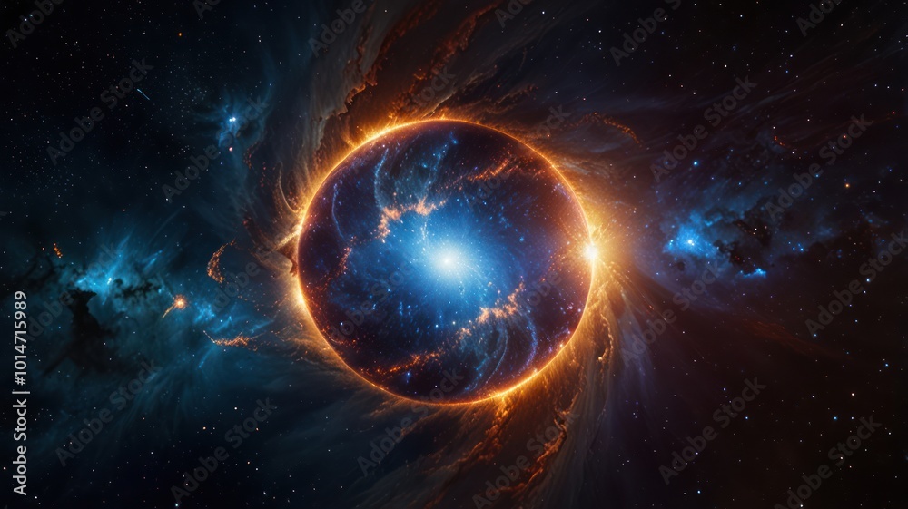 Galaxy in outer space that looks beautiful with a stunning spectrum of light and thousands of stars spread out Galaxy in outer space that looks beautiful with a stunning spectrum of light and thousands of stars spread out