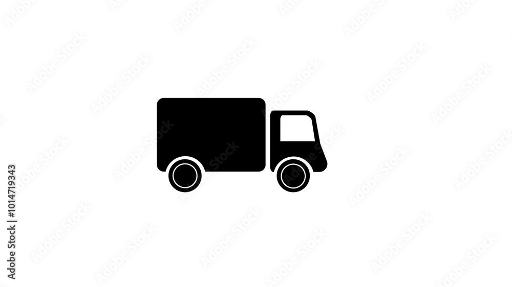 truck rides on a white background, cargo delivery, logistics truck rides on a white background, cargo delivery, logistics