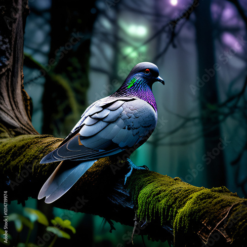 A Pigeon’s Journey Through the Dark Forest