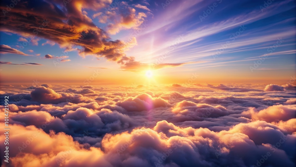 Romantic sky with sea of clouds, perfect for background or wallpaper, romantic, sky, clouds, beautiful, scenic, landscape Romantic sky with sea of clouds, perfect for background or wallpaper, romantic, sky, clouds, beautiful, scenic, landscape