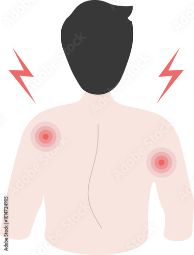Muscle aches illustration