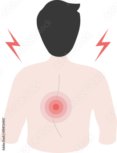 Back pain illustration