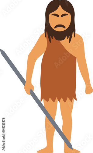 Cave man illustration
