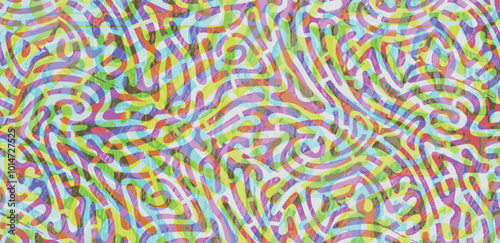 Colorful abstract background Geometric art. Design element Digital image with a psychedelic stripes. Argent base for website, print, basis for banners, wallpapers