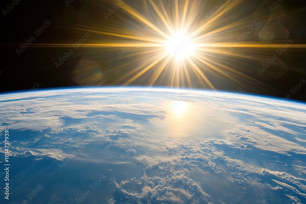 Witnessing the Sunrise From a Peaceful Planetary Orbit Above Earth’s Atmosphere Witnessing the Sunrise From a Peaceful Planetary Orbit Above Earth’s Atmosphere