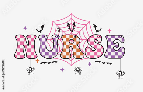 Halloween Nurse T-shirt Design 2024