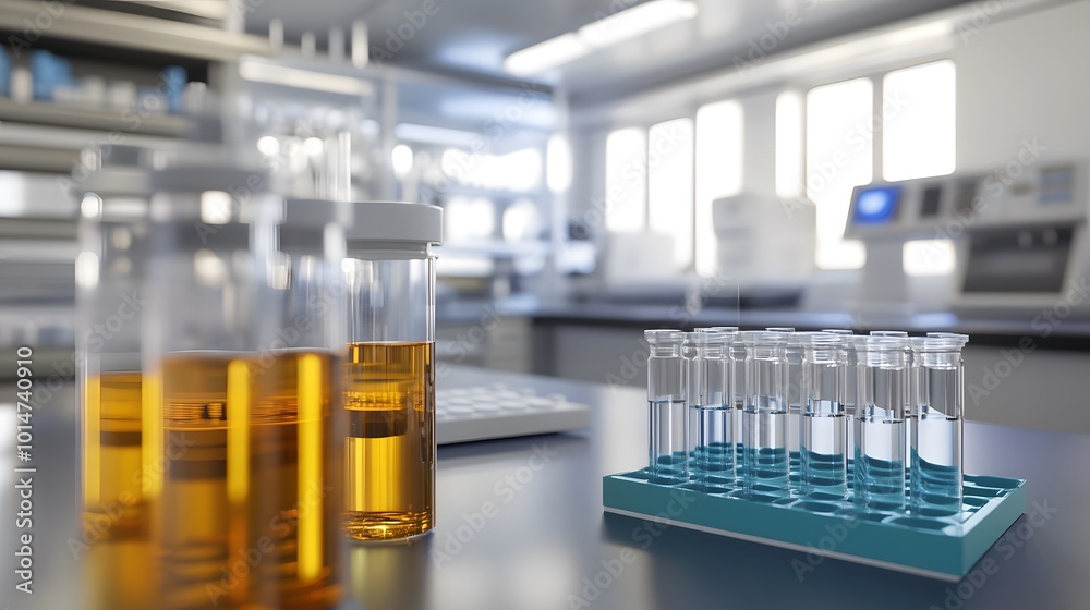 3D Lab Representation of Drug Testing Equipment 3D Lab Representation of Drug Testing Equipment