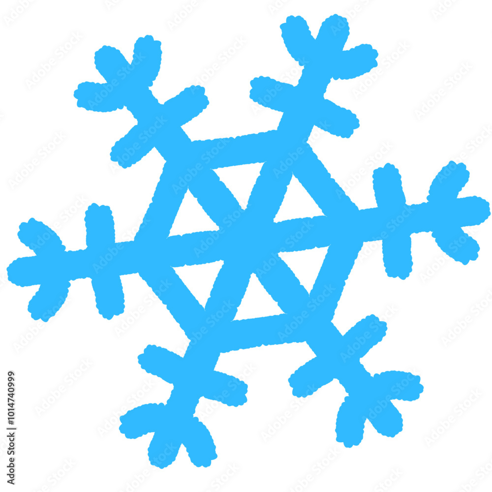 Obraz premium Snowflake in the Christmas 2024.