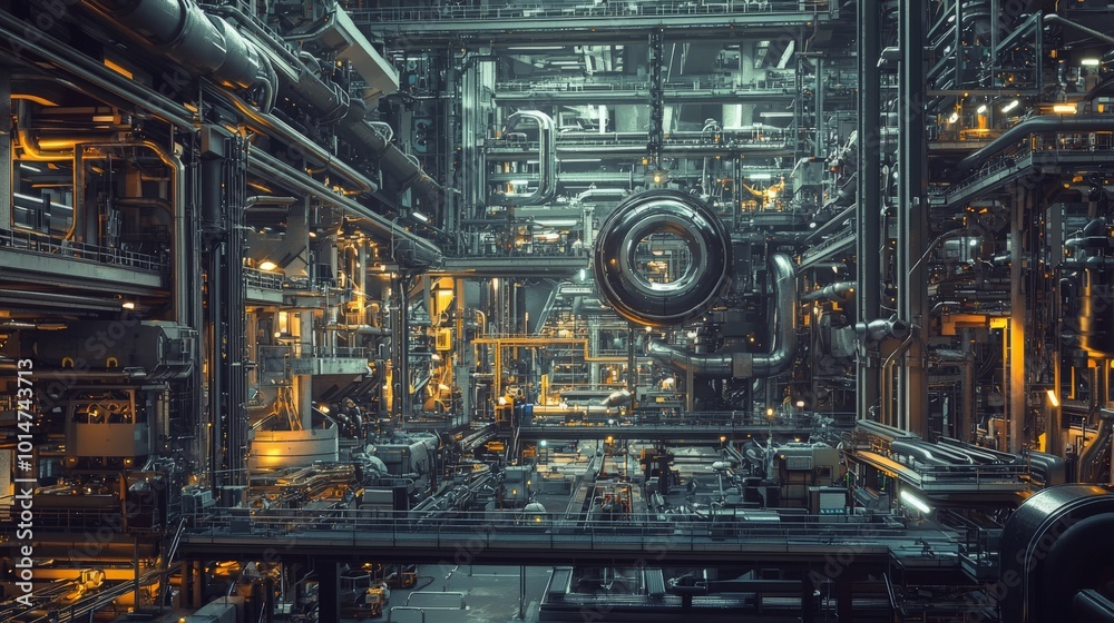 Industrial Manufacturing Facility Interior Industrial Manufacturing Facility Interior
