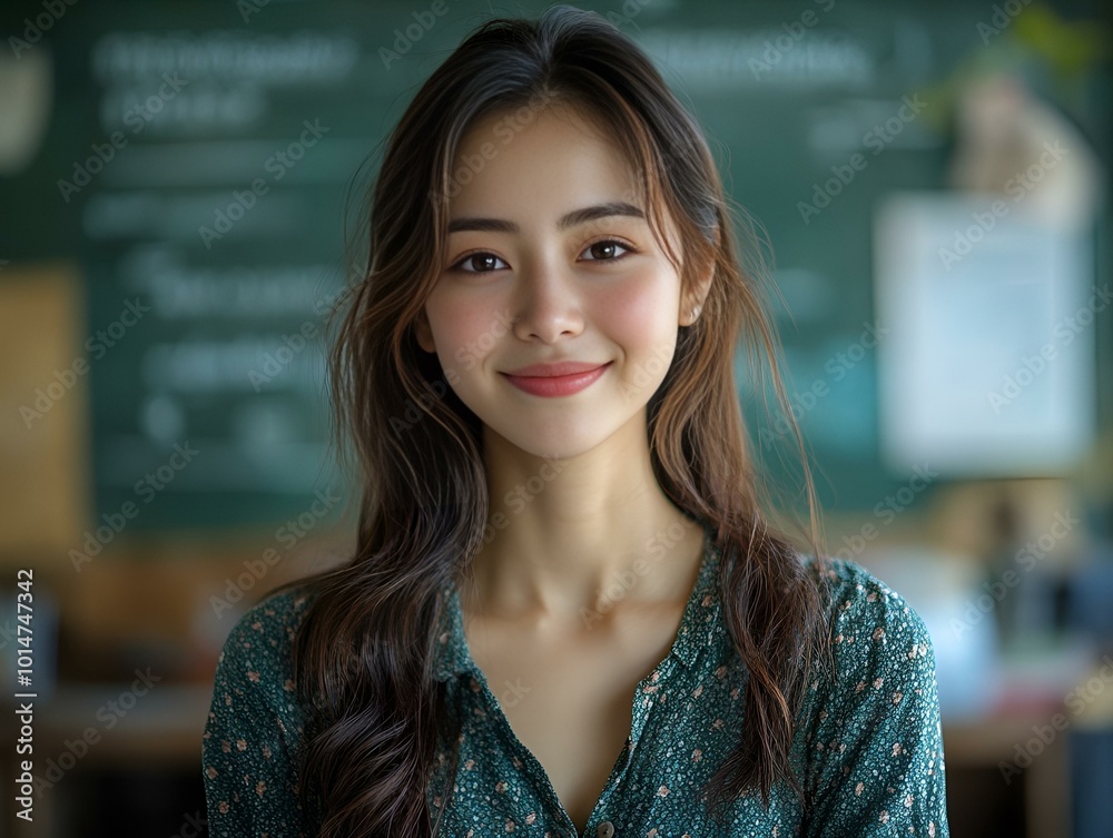 A Person Smiling at the Camera A Person Smiling at the Camera