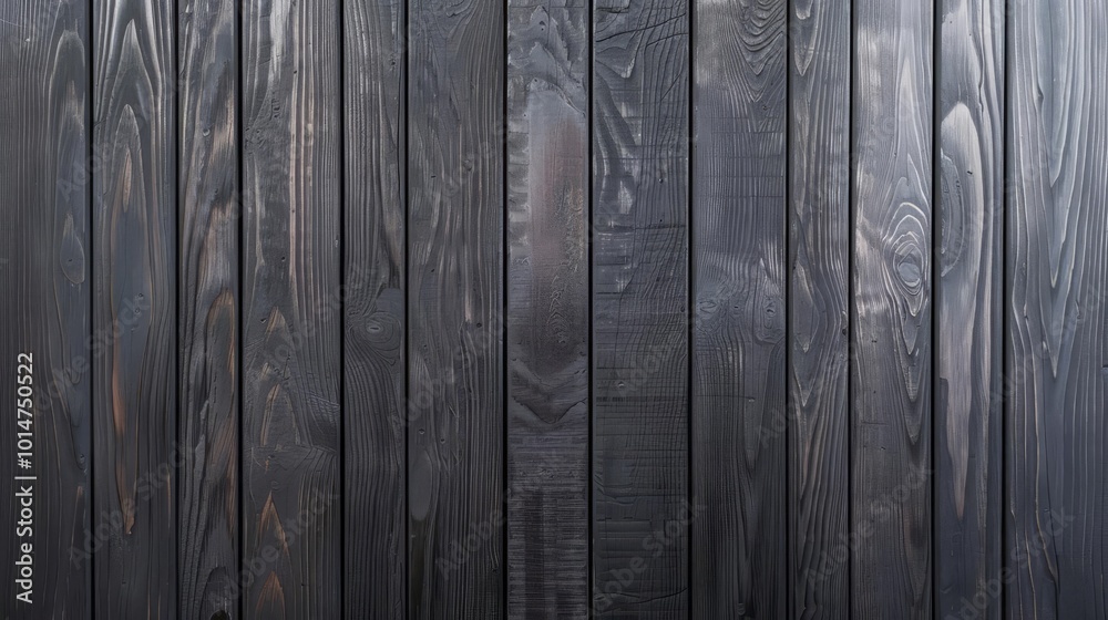 Naklejka premium Dark wooden plank background texture.