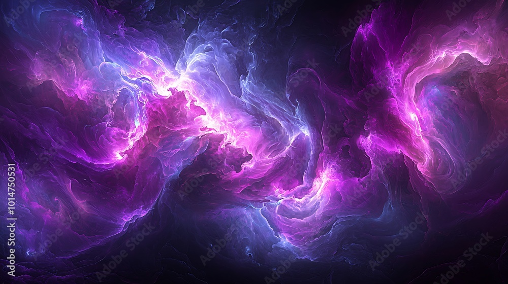 Abstract Purple and Blue Swirling Smoke Background Abstract Purple and Blue Swirling Smoke Background