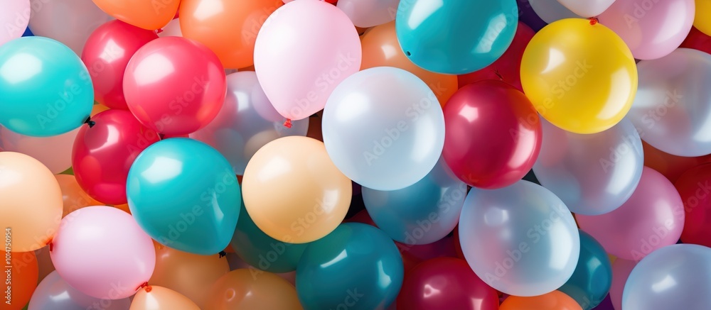 A Colorful Balloon Display A Colorful Balloon Display