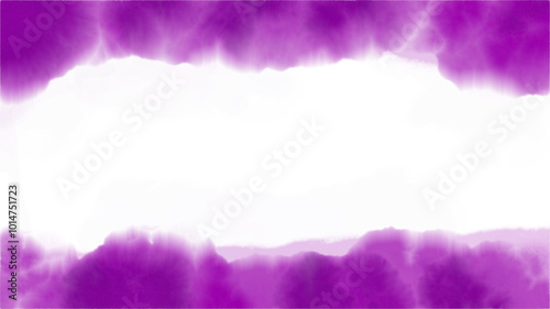 Abstract purple cloud texture with a blank center for creative design and art applications