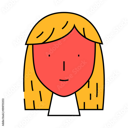 acne face skin problem line icon vector. acne face skin problem sign. isolated symbol illustration
