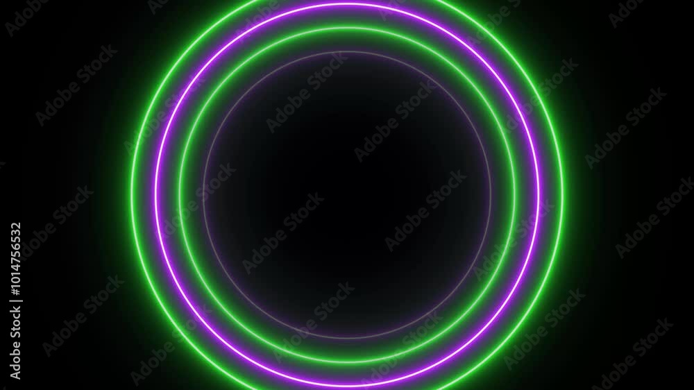 Glowing neon radio waves signal icon animation. Sound frequency icon signal background animation 4k video. Glowing neon radio waves signal icon animation. Sound frequency icon signal background animation 4k video.