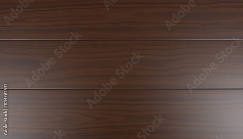 Elegant dark wooden surface with smooth finish and natural grain pattern for interior design with copy space, laminated wood texture