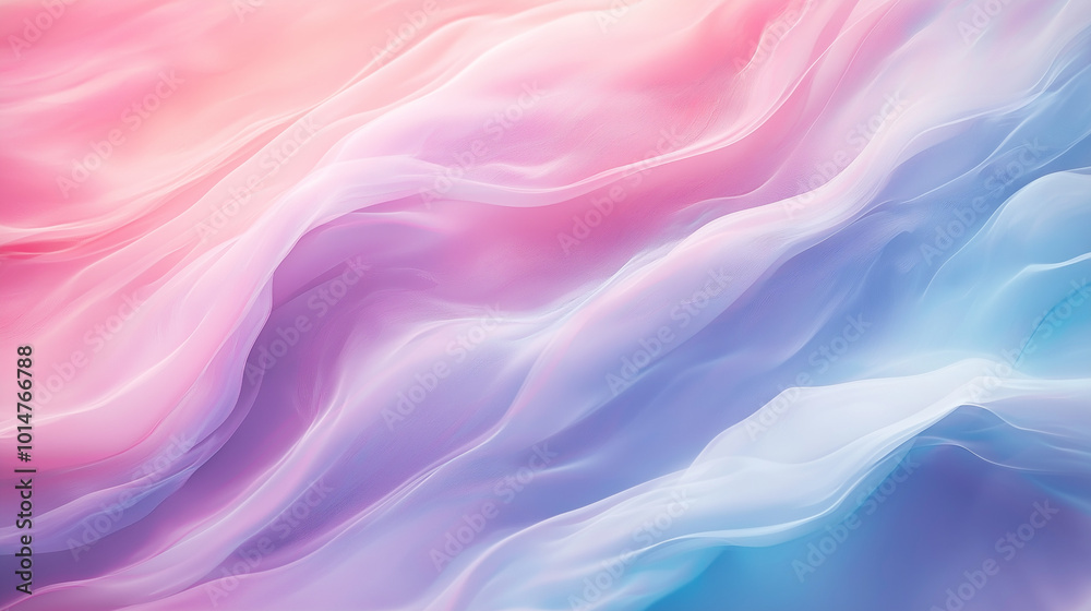 Soft Pastel Waves Flowing in Abstract Design Soft Pastel Waves Flowing in Abstract Design