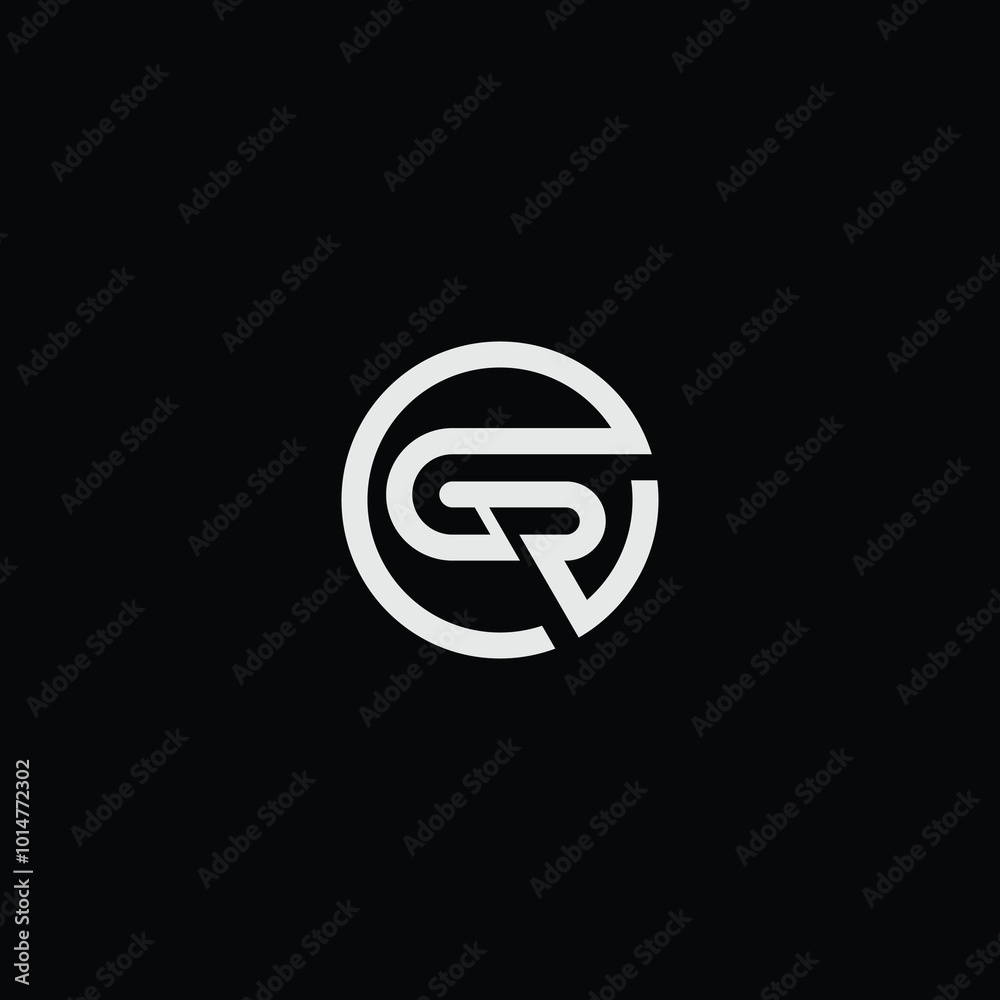 GR or RG letter logo design. Abstract outstanding professional business awesome artistic branding company different colors illustration. GR or RG letter logo design. Abstract outstanding professional business awesome artistic branding company different colors illustration.
