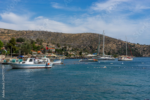 Fototapeta Naklejka Na Ścianę i Meble -  Cokertme is a Beautiful Bay in the Mugla District of Turkey.