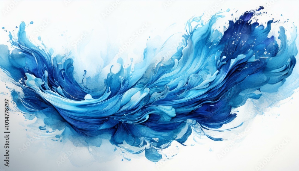 blue airbrush stroke on white background blue airbrush stroke on white background
