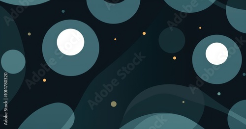 A beautiful seamless pattern of oval shapes in beautiful dots on a dark gray background