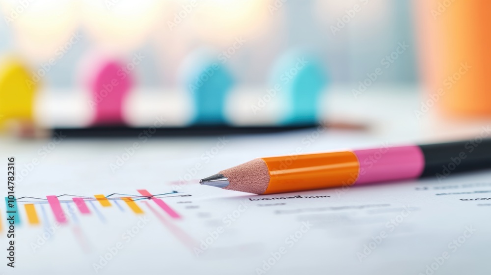 A close up of a business plan with handwritten notes and charts, representing a vision for success and growth. A close up of a business plan with handwritten notes and charts, representing a vision for success and growth.