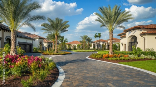 Luxury Homes with Palm Trees