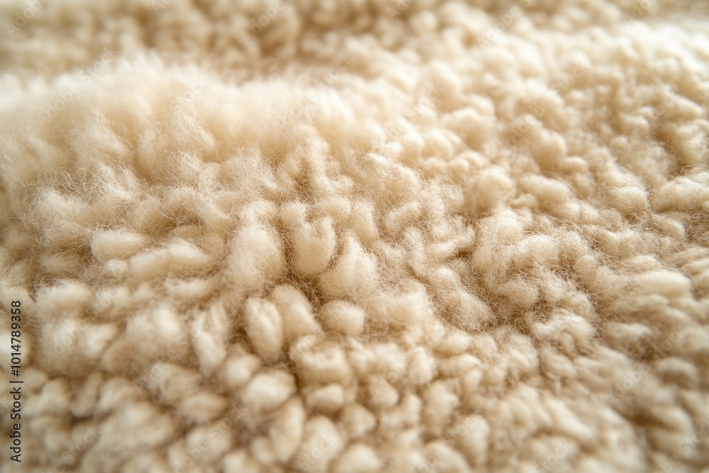 A close-up shot of fluffy sheep wool A close-up shot of fluffy sheep wool