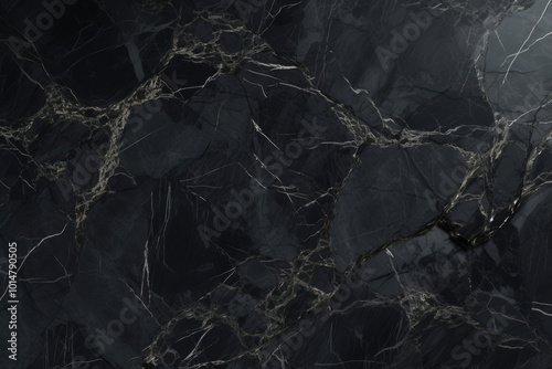 Processed collage of luxury pattern of black marble texture. Background for banner, backdrop