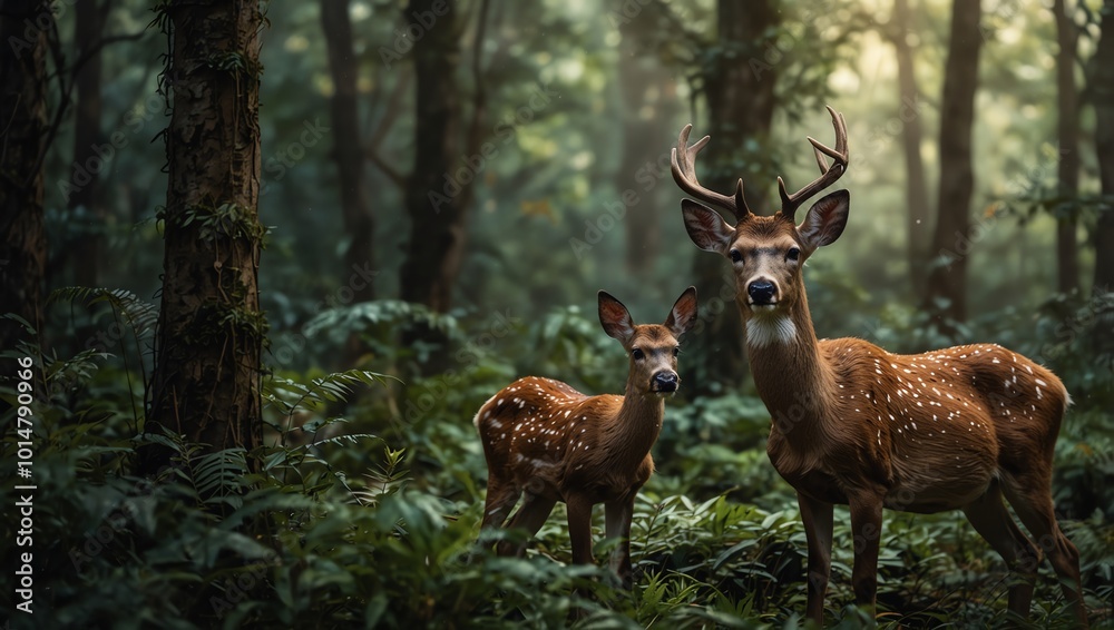 Fototapeta premium deer in the woods