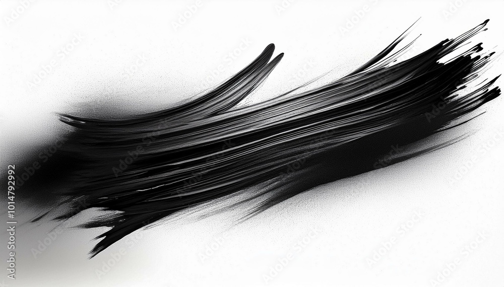 black airbrush stroke on white background black airbrush stroke on white background