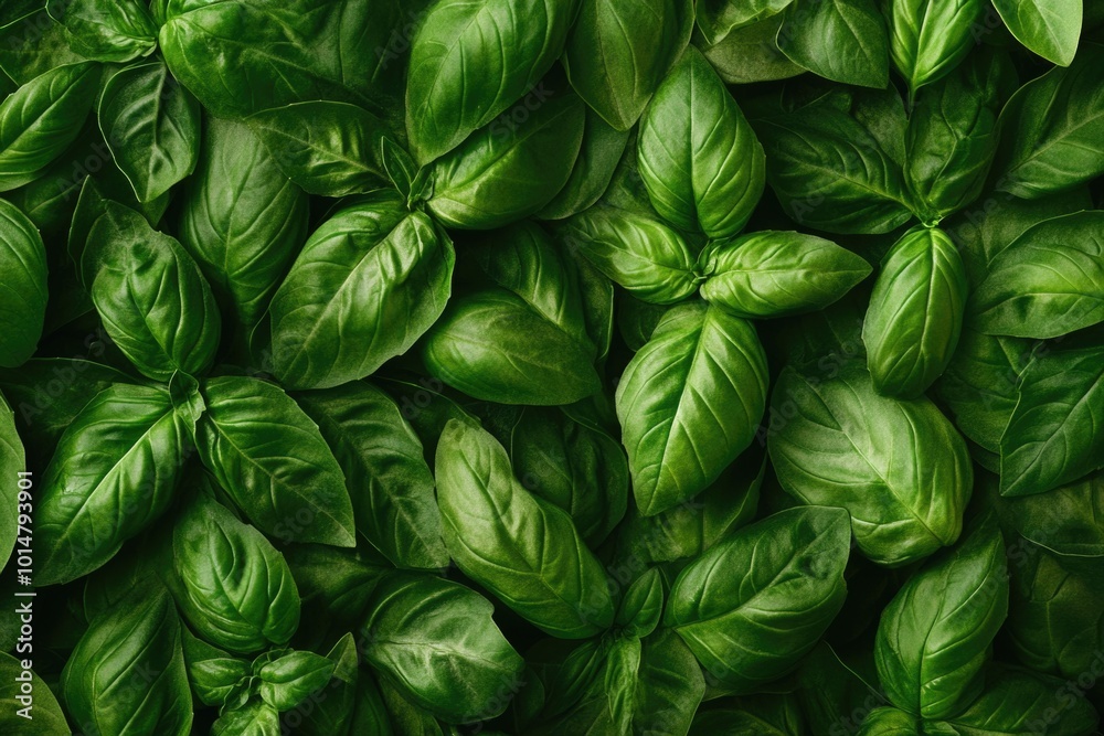 A detailed view of a bunch of green leaves A detailed view of a bunch of green leaves