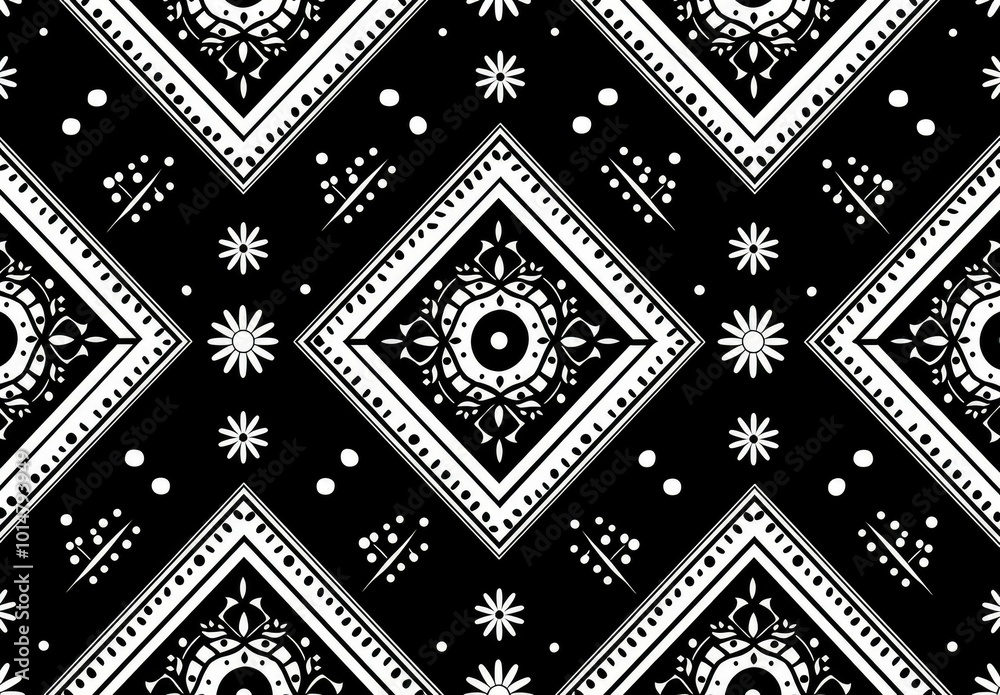 Obraz premium a black and white diamond pattern wallpaper pattern, in 