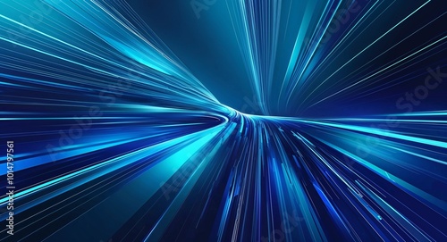Futuristic blue gradient lines creating a dynamic abstract background