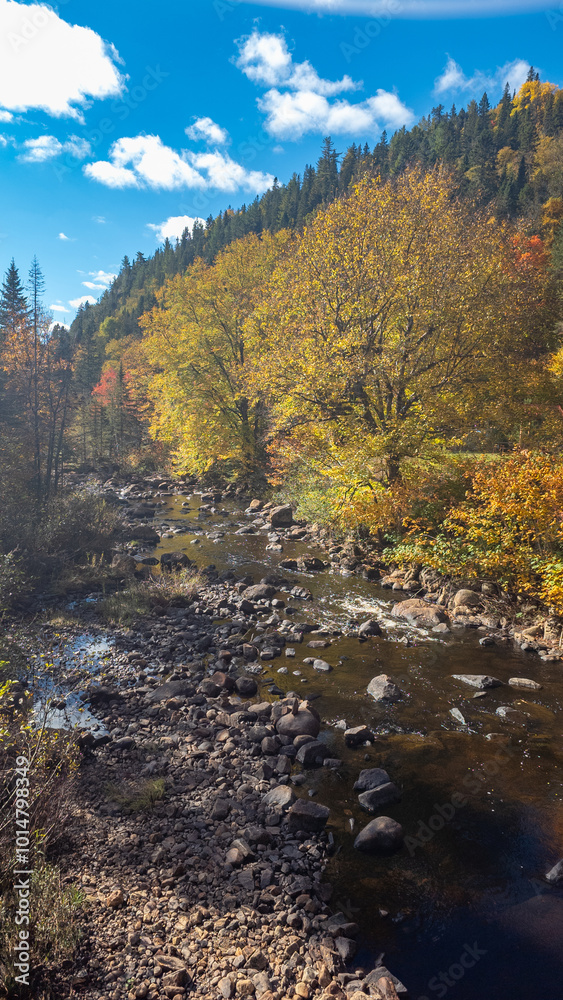 Magnificent autumn landscapes in the Canadian countryside in the province of Quebec Magnificent autumn landscapes in the Canadian countryside in the province of Quebec
